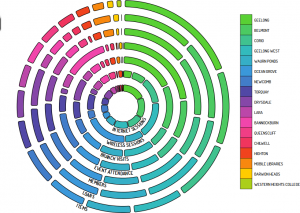Annular representation of data - step 9